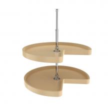 Rev-A-Shelf 6472-28-15-52 - Polymer Kidney 2-Shelf Lazy Susans for Corner Base Cabinets