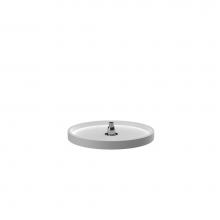 Rev-A-Shelf 6621-18-11-52 - Polymer Full Circle 1-Shelf Lazy Susan w/Bottom Mount Rotating Post for Corner Wall Cabinets