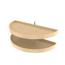 Rev-A-Shelf 6842-39-15-570 - Polymer Pivot Out Half Moon 2-Shelf Organizer for Blind Corner Cabinets