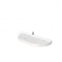 Rev-A-Shelf 6881-31-11-52 - Polymer Pivot and Slide Half Moon 1-Shelf Organizer for Blind Corner Cabinets