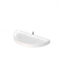 Rev-A-Shelf 6881-33-11-52 - Polymer Pivot and Slide Half Moon 1-Shelf Organizer for Blind Corner Cabinets