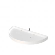 Rev-A-Shelf 6881-39-11-52 - Polymer Pivot and Slide Half Moon 1-Shelf Organizer for Blind Corner Cabinets