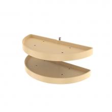 Rev-A-Shelf 6882-33-15-570 - Polymer Pivot and Slide Half Moon 2-Shelf Organizer for Blind Corner Cabinets