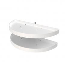 Rev-A-Shelf 6882-39-11-570 - Polymer Pivot and Slide Half Moon 2-Shelf Organizer for Blind Corner Cabinets