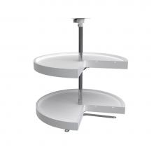 Rev-A-Shelf 6942-24-11-52 - Polymer Pie Cut 2-Shelf Lazy Susan for Corner Base Cabinets