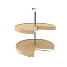 Rev-A-Shelf 6942-24-15-52 - Polymer Pie Cut 2-Shelf Lazy Susan for Corner Base Cabinets