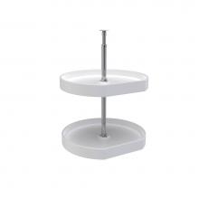 Rev-A-Shelf 7012-20-11-52 - Polymer D-Shape 2-Shelf Lazy Susan for Corner Wall Cabinets