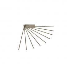 Rev-A-Shelf CPRF-16SN-52 - Swing Out Fan Pants Rack for Custom Closet Systems