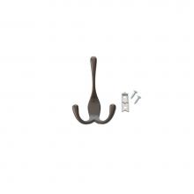 Rev-A-Shelf CTWSL-HK-BZ-1 - 3-Way Decorative Wall/Closet Panel Hook