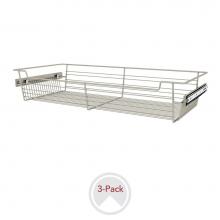 Rev-A-Shelf CBSL-301405SN-3 - 30'' W Closet Baskets for Custom Closet Systems (3-pack)