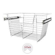 Rev-A-Shelf CBSL-181410CR-3 - 18'' W Closet Baskets for Custom Closet Systems (3-pack)