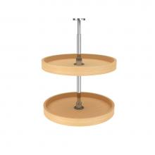 Rev-A-Shelf LD-4BW-062-20-1 - Banded Wood Full Circle 2-Shelf Lazy Susans for Corner Wall Cabinets