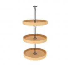 Rev-A-Shelf LD-4BW-063-1836-1 - Banded Wood Full Circle 3-Shelf Lazy Susans for 38'' H Corner Wall Cabinets