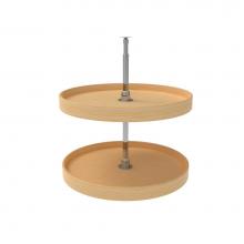 Rev-A-Shelf LD-4NW-072-24-1 - Natural Wood Full Circle 2-Shelf Lazy Susans for Corner Base Cabinets