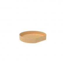 Rev-A-Shelf LD-4NW-201-20TBS-1 - Natural Wood Tall D-Shape Lazy Susan for Corner Wall Cabinets w/Swivel Bearing