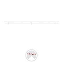 Rev-A-Shelf CSRSL-36CR-10 - Sidelines Closet Shoe Rail for Custom Closet Systems (10 pack)