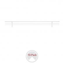 Rev-A-Shelf CSRSL-18CR-10 - Sidelines Closet Shoe Rail for Custom Closet Systems (10 pack)