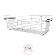 Rev-A-Shelf CBSL-301410CR-3 - 30'' W Closet Baskets for Custom Closet Systems (3-pack)