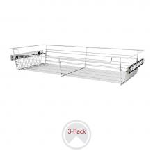 Rev-A-Shelf CBSL-301405CR-3 - 30'' W Closet Baskets for Custom Closet Systems (3-pack)
