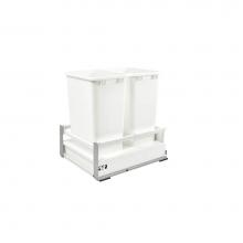 Rev-A-Shelf TWCSD-2150DM-2 - Tandem Pull Out Waste/Trash Container w/Soft Close and Servo Drive System