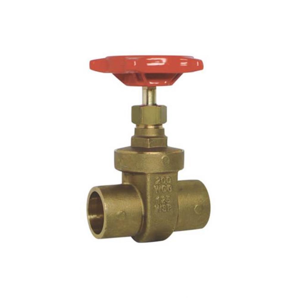 2 IN 125# WSP,  200# WOG,  Brass Body,  Solder Ends