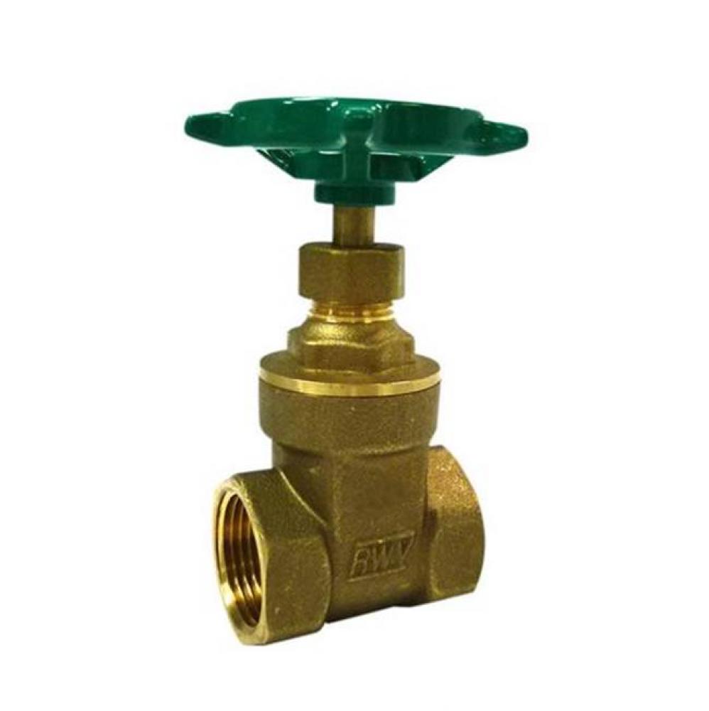 4 IN 200# WOG,  Cast Brass Body,  Threaded Ends,  Non-Rising Stem