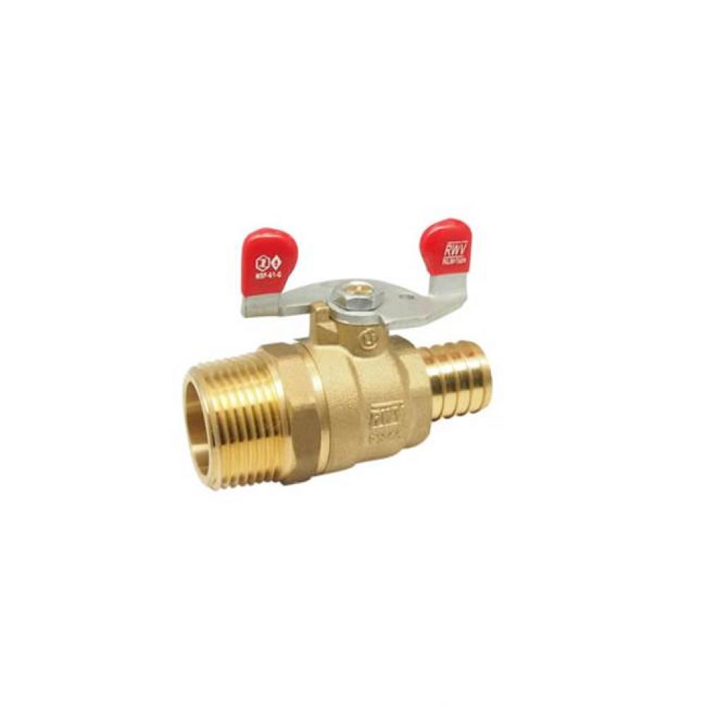 AB PEX F1807 X MNPT BALL VLV WING HANDLE