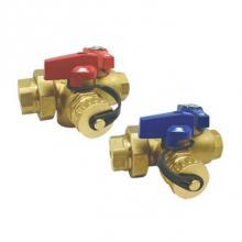 Red-White Valve 670779321059 - 3/4 IN 600# WOG Tankless Install Kit,  Full Port,  Virgin PTFE Seats,  Integral Base Drain