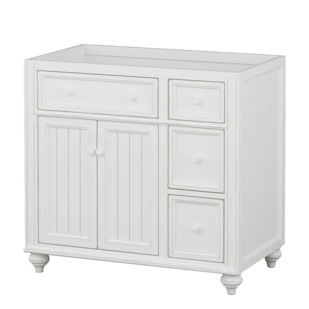 36''W x 21''D x 33-1/2''H Vanity Base, 2 Doors, 3 Drawers