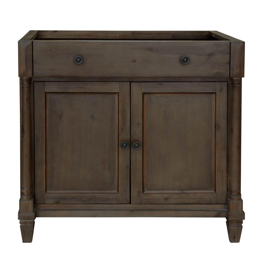 36''W x 21''D x 34''H Vanity with 1 Interior Bottom Drw, 2
