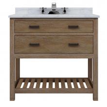 Sagehill Designs TB3621D - 36''W x 21''D x 34''H 1 Drawer Vanity w/ Open Shelf