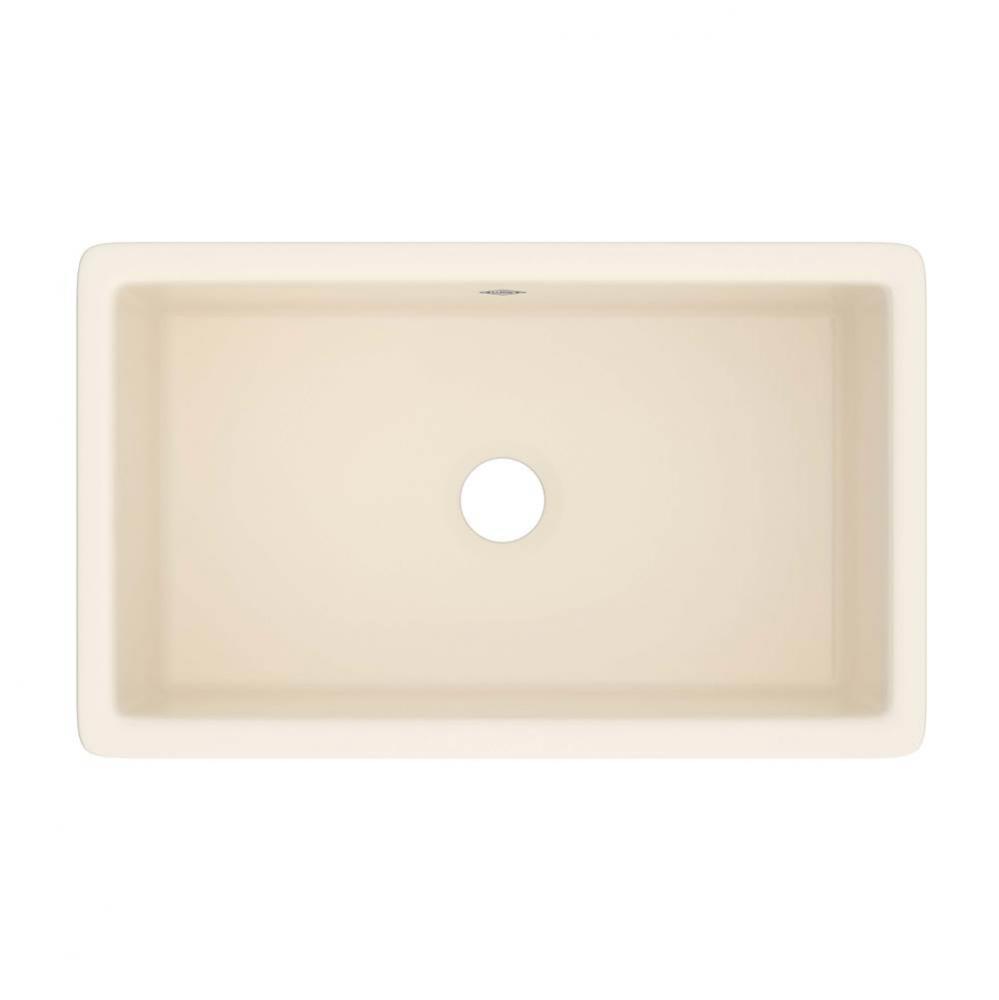 30'' Shaker Single Bowl Undermount Fireclay Kitchen Sink