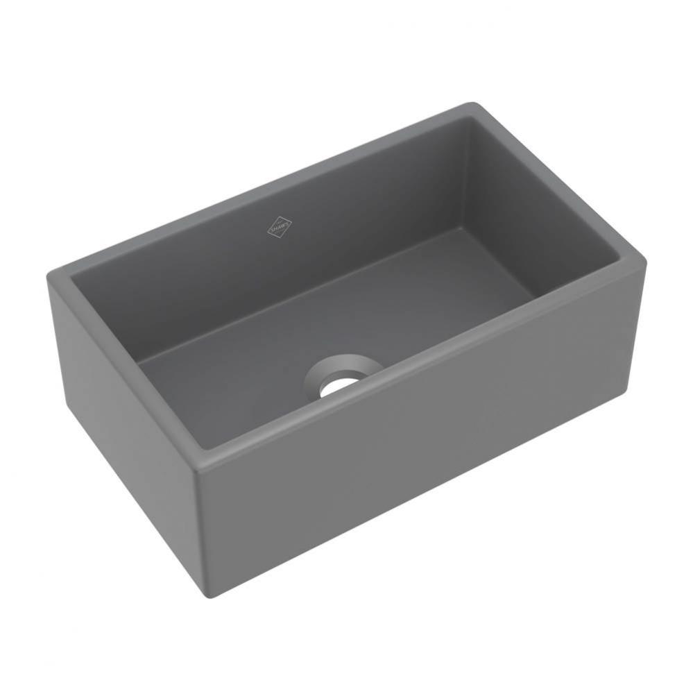 30'' Shaker Single Bowl Farmhouse Apron Front Fireclay Kitchen Sink