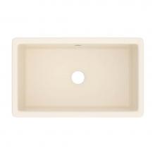 Shaws UM3018PCT - 30'' Shaker Single Bowl Undermount Fireclay Kitchen Sink