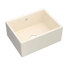 Shaws MS2418PCT - 24'' Shaker Single Bowl Farmhouse Apron Front Fireclay Kitchen Sink