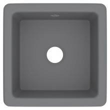 Shaws RC1818MG - 18'' Shaker Single Bowl Square Fireclay Bar/Food Prep Kitchen Sink