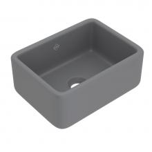Shaws RC2418MG - 24'' Lancaster Single Bowl Farmhouse Apron Front Fireclay Kitchen Sink