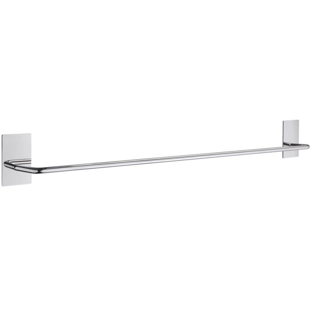 Self adhesive 22.5'' towel bar polished stainless steel - rectangle plate