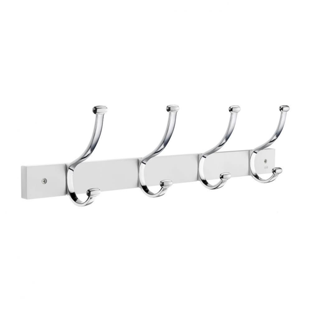 Polished Chrome /White Quad Coat/Hook