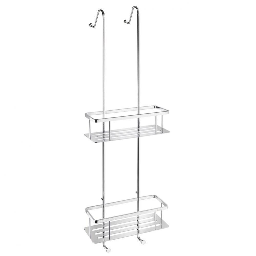Sideline Double Shower Basket Polished Chrome