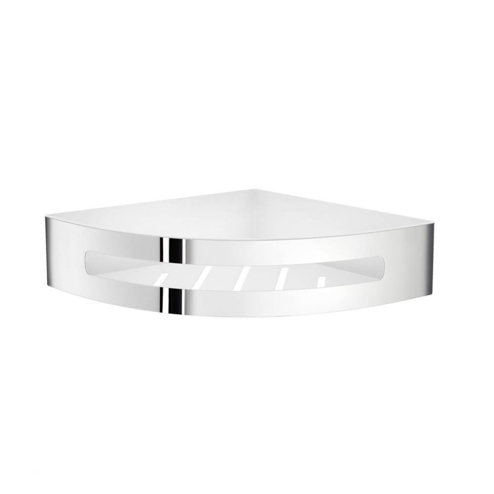 SIDELINE SHOWER BASKET CORNER STAINLESS STEEL/WHITE