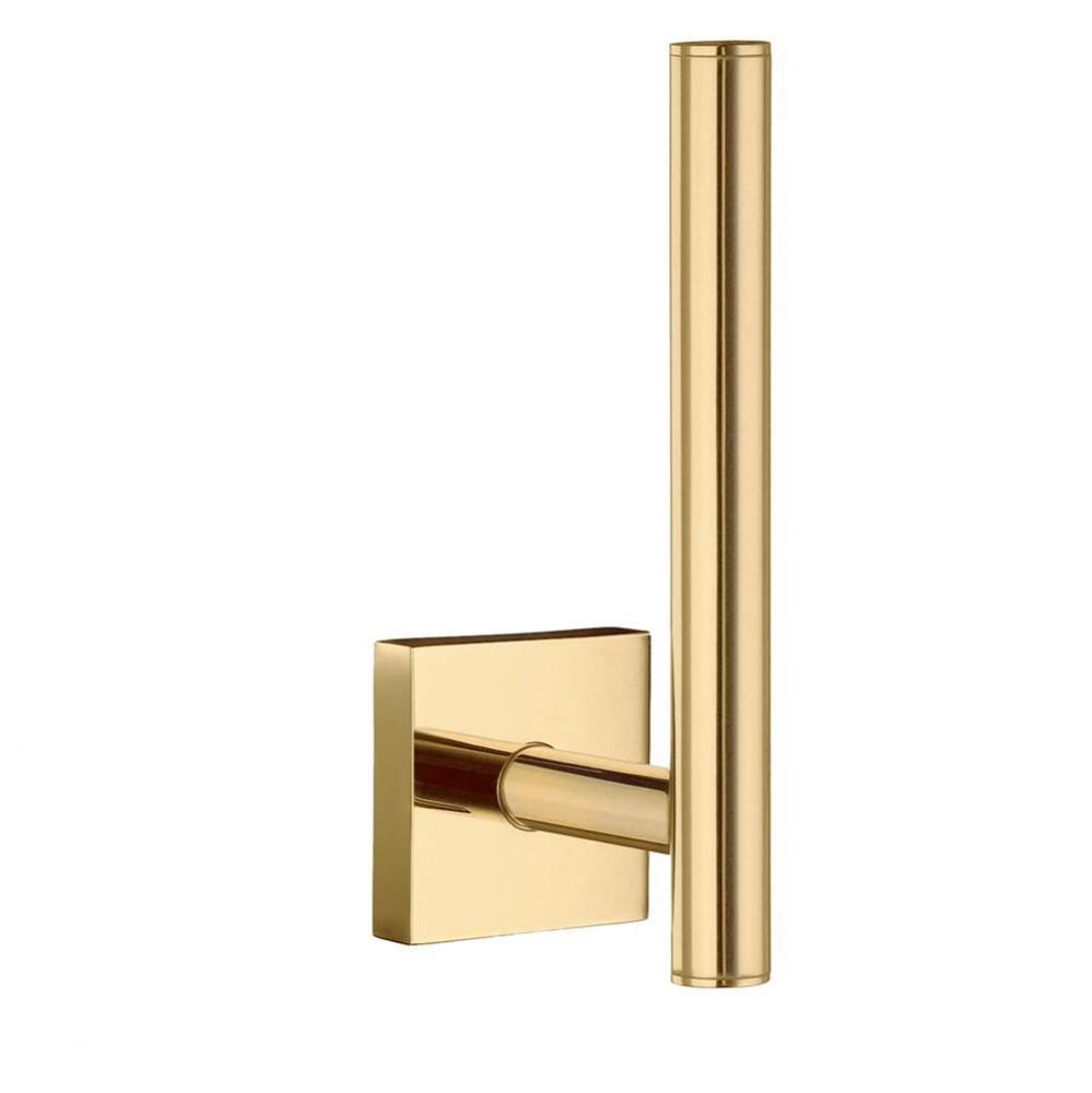 HOUSE SPARE TOILET PAPER HOLDER POLISHED BRASS