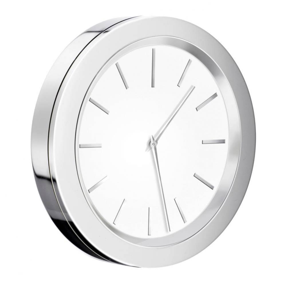 Clock For Mirror- Self Adhesive- Pc/White 2 1/2'' Diameter