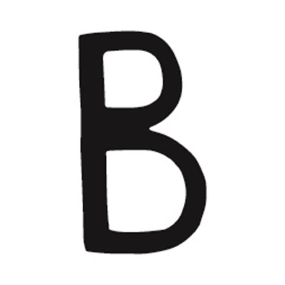 Decorative wrought iron 4 3/4'' letter B