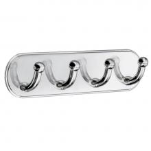 Smedbo BK1124 - QUADRUPLE HOOK SELF ADHESIVE CHROME FINISH