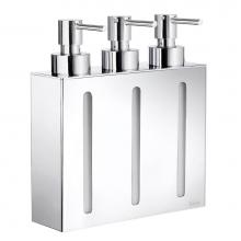 Smedbo FK259 - OUTLINE - Soap Dispenser in Polished Chrome, 3 containers.