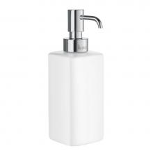 Smedbo OK470P - ICE - Soap Dispenser, Free Standing, Porcelain with Pumphead in Polished chrome