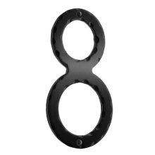 Smedbo S028 - Decorative wrought iron 6'' house numeral 8
