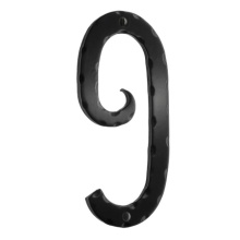 Smedbo S029 - Decorative wrought iron 6'' house numeral 9