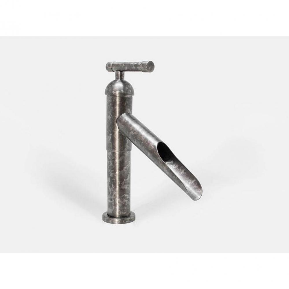 Brut Tall Lav Faucet With Fixed Waterfall Spout 7'' Center To Tip 7-1/2'' Spou